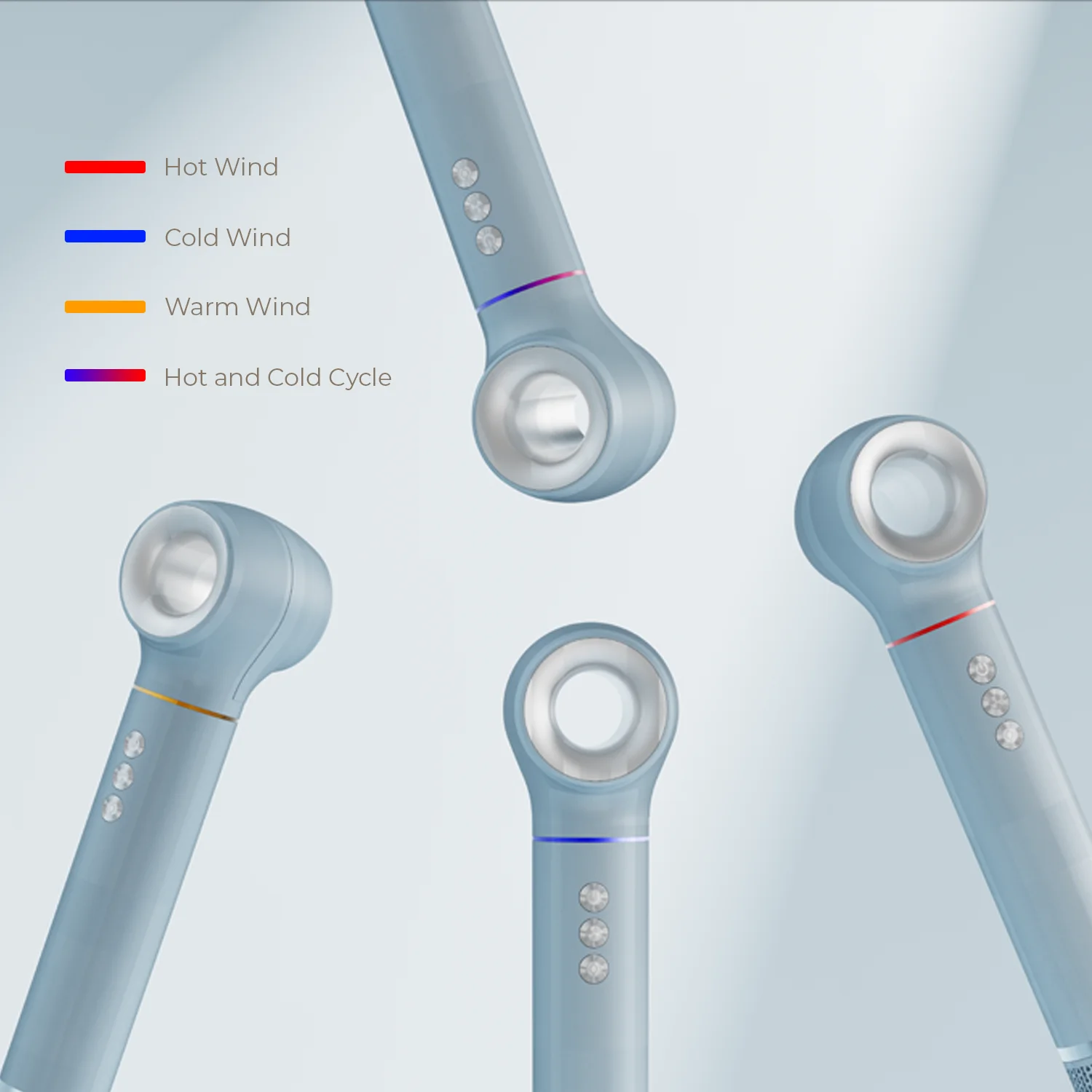 Weshcan Quality Certification High Speed Hair Dryer Lightweight Ionic Blow Dryer with BLDC Motor