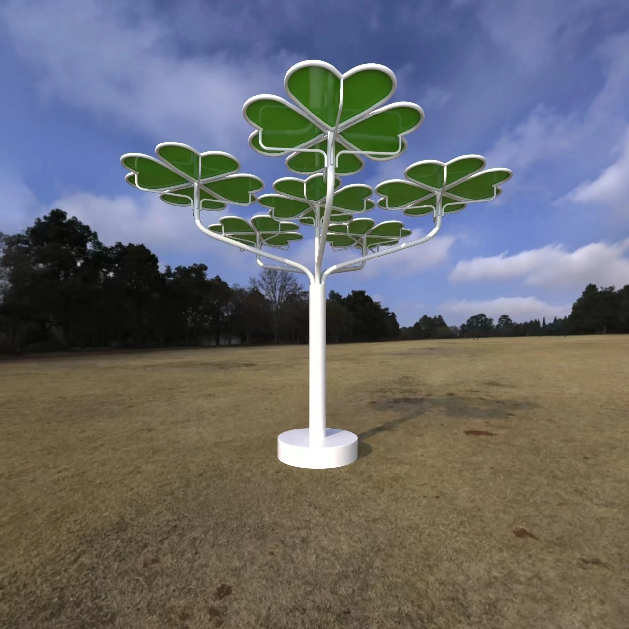 New Solar Energy Technology Flexible solar panel Solar charging station Smart photovoltaic tree