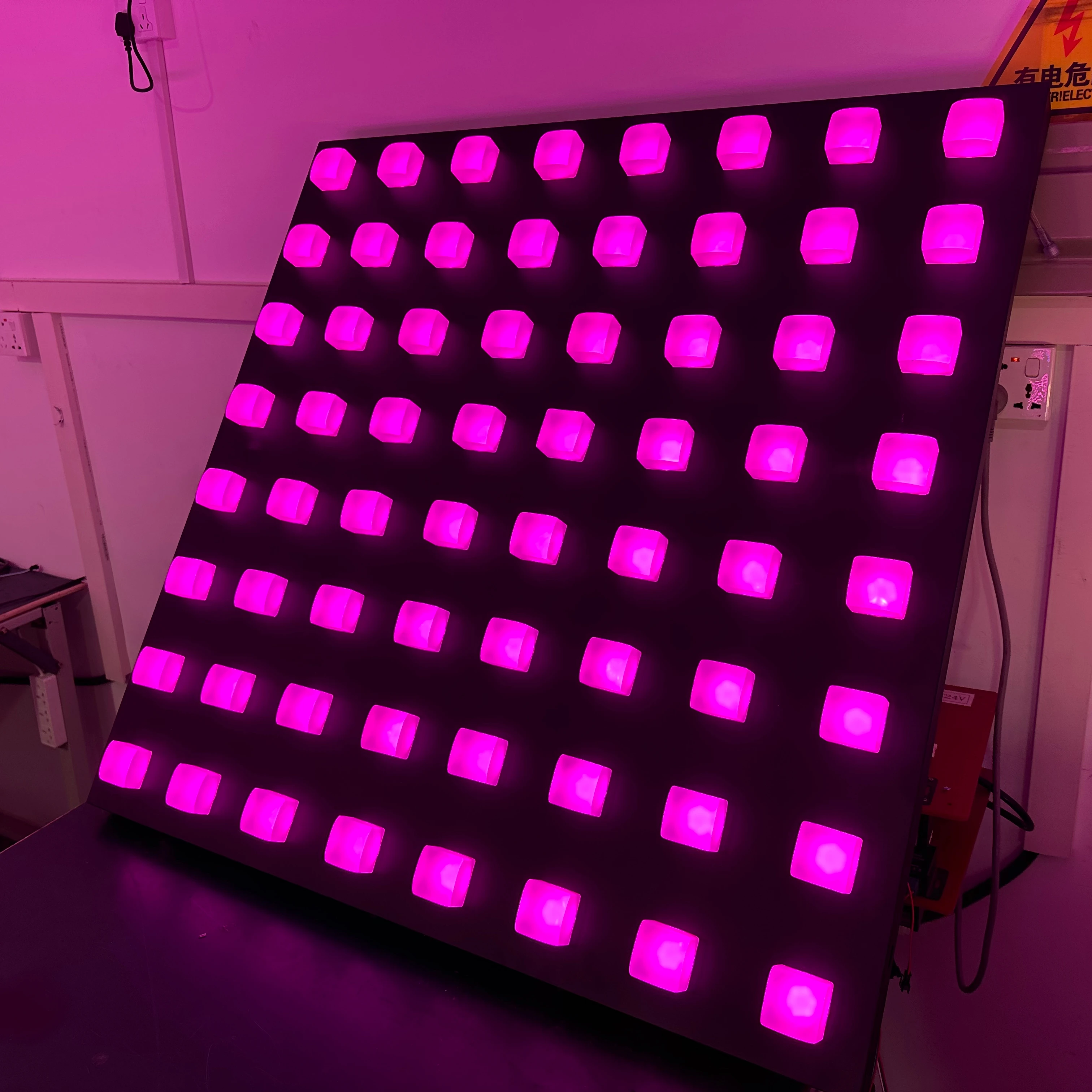 8x8 пикселей светодиодный цифровой занавес настенный экран света