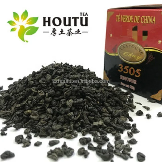 Wholesale Green Tea Supplier from China Gunpowder 3505 Loose Tea Factory Direct at Price Healthy Tea Packaged in Bulk Box