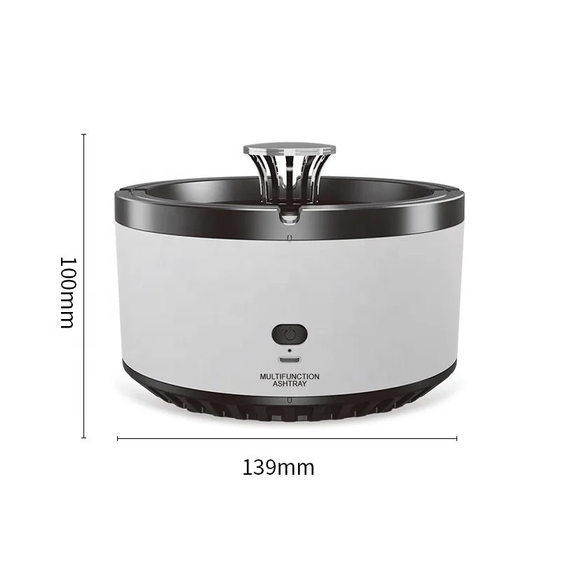 Electronic Rechargeable Purification Ashtray Car Portable Smart USB Charging Electric Smokeless Air Purifier Ashtray