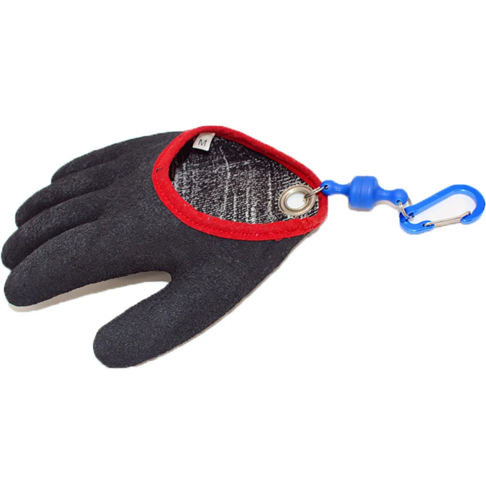 Новое поступление поймать рыбу анти-прокол противоскользящие PE латекс профессиональные рыболовные перчатки с пряжкой