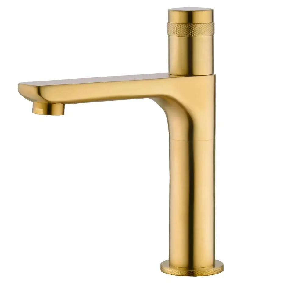 Solid Brass Bathroom Basin Faucet Mixer Tap Faucets for Bathroom,Brushed Gold,Matte Black