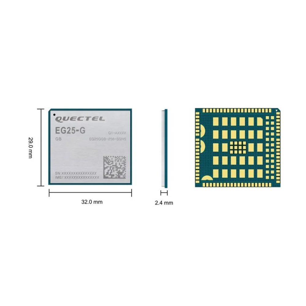 New Original Quectel 4G Module EG25-G Cat4 Modem LCC Package for Global Usage 150Mbps LTE Cat 4 Wireless Communication Module