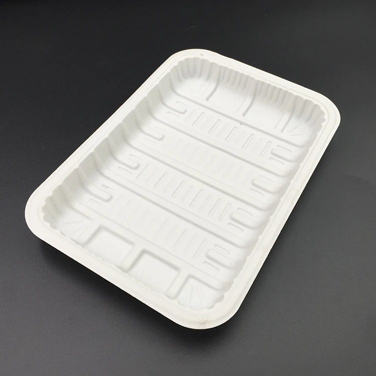 Custom Biodegradable Corn Starch Packaging Tofu Food Tray