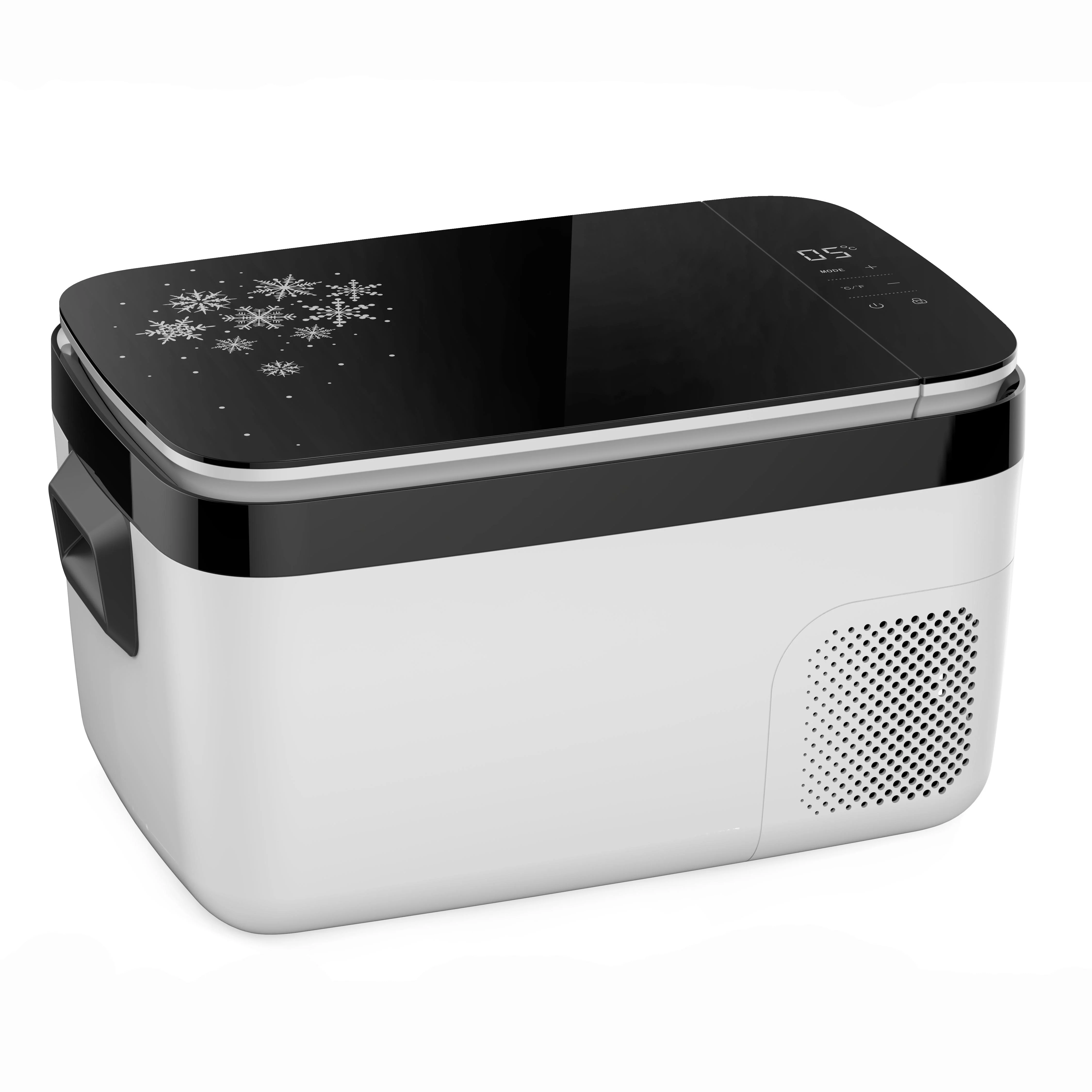 12V 24V Fridge 18L Mini Caravan Camping Car Mobile Freezer Portable Refrigerator