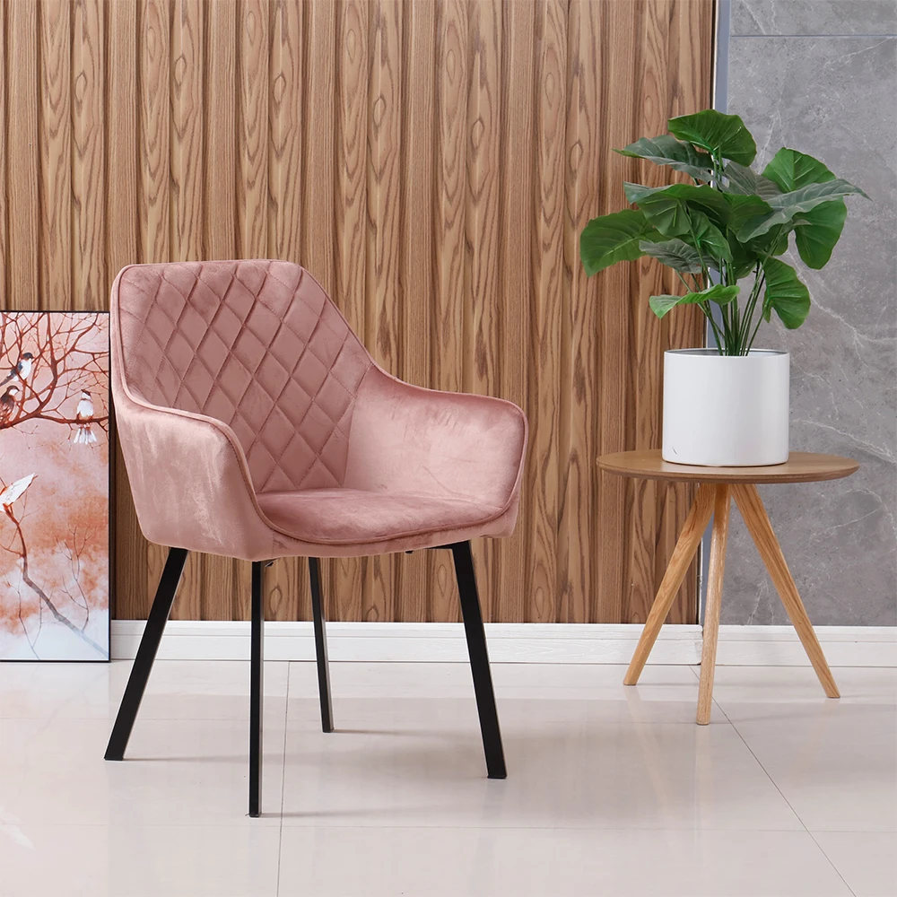 Factory supplier low price upholstered leather modern room dining chairs