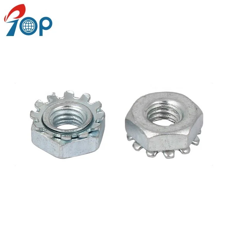 
TOP External Tooth Lock Washer SS304 Locknuts Keps Lock Nut 