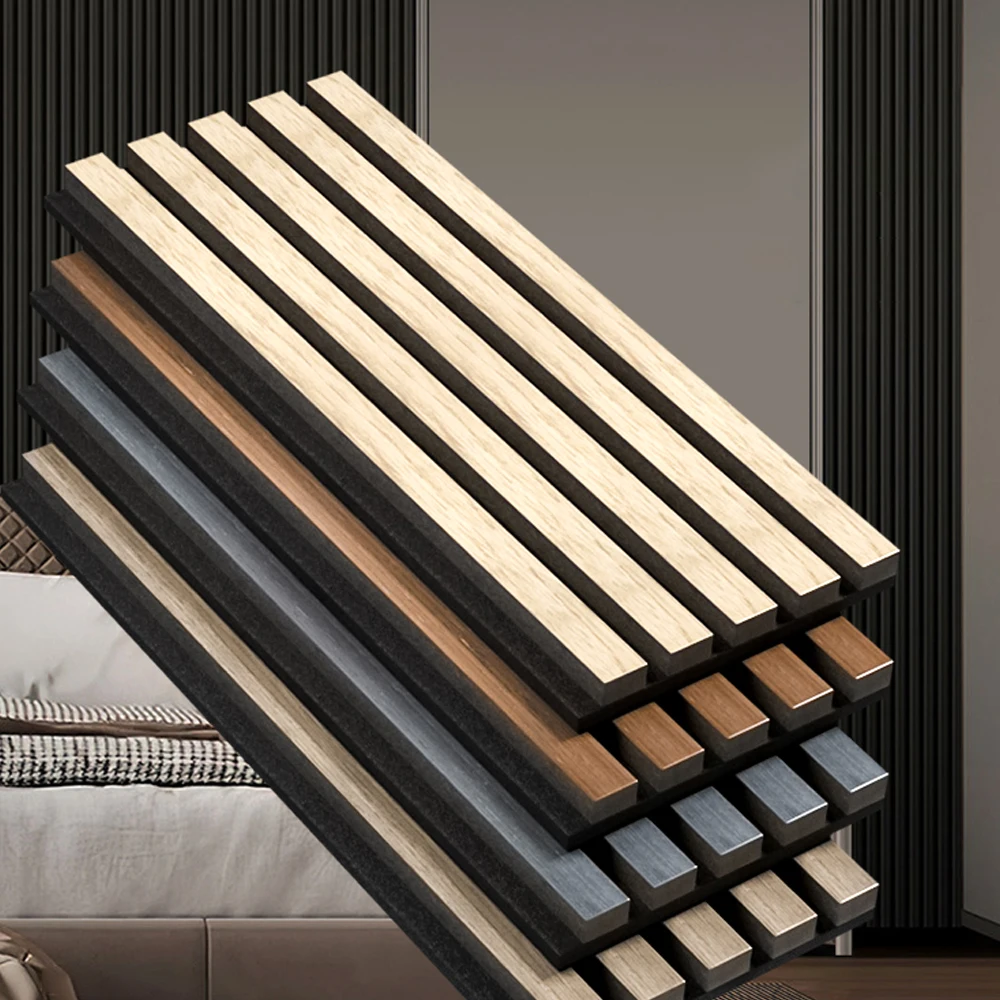 Eco-Friendly Acoustic Wood Slats with Natural Veneer for Sustainable Interiors