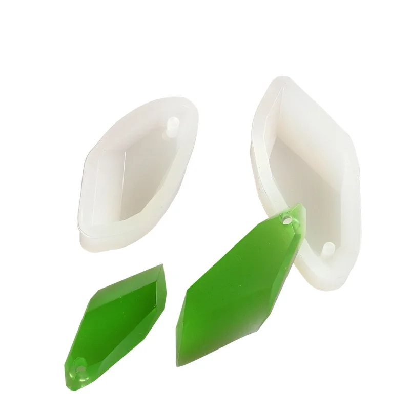 7pcs Pendant Making Silicone Molds Set Diamond Water Drop Stone Shape DIY Designs Resin Casting Craft Mould Chocolate Clay Molds