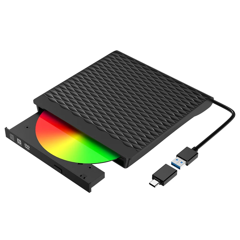 Гофрированный Внешний оптический привод USB 3 0 внешний мобильный для записей