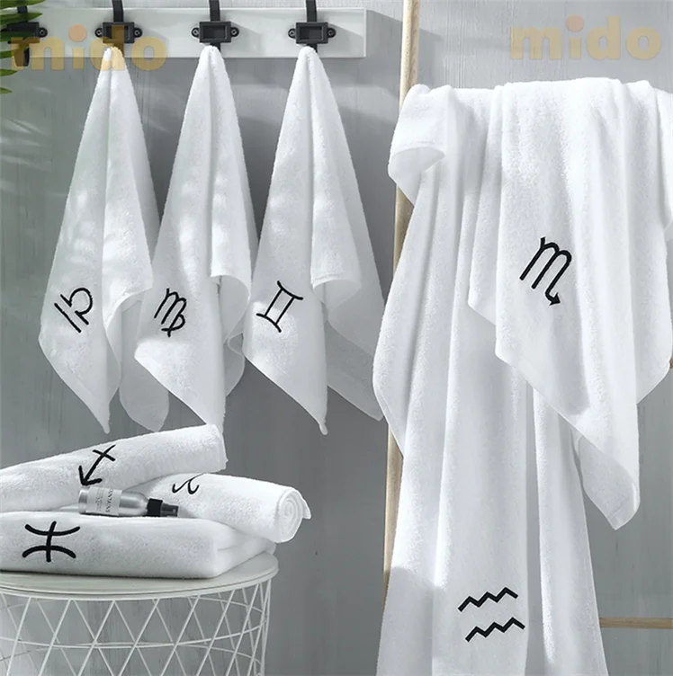 Good quality 100 cotton white towel five star hotel bath towel
