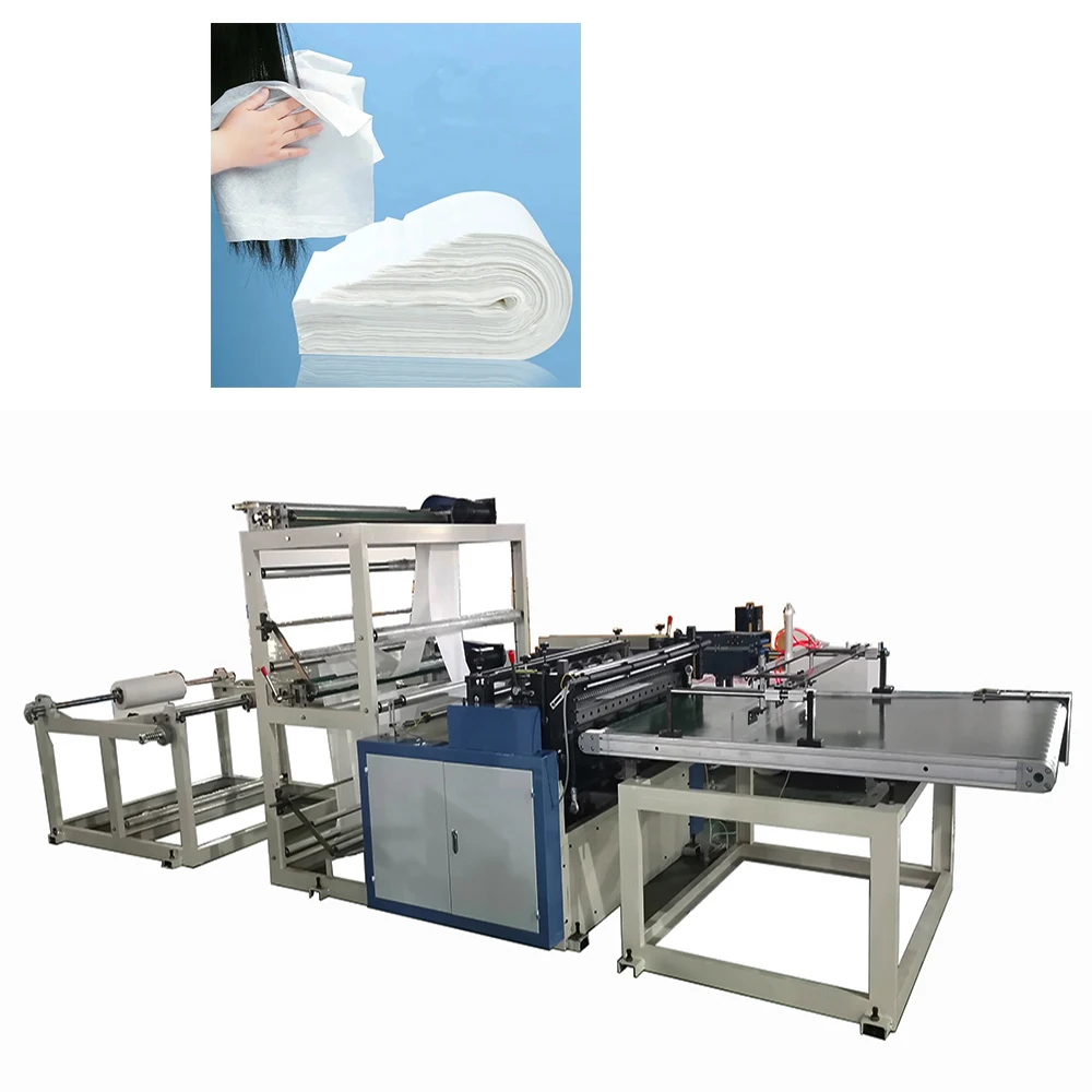 Disposable Spunlaced Hair Beauty Salon Towel Convenient Nonwoven Thick Shower Spa Bath Towel Dispos Salon Towel cutting machine