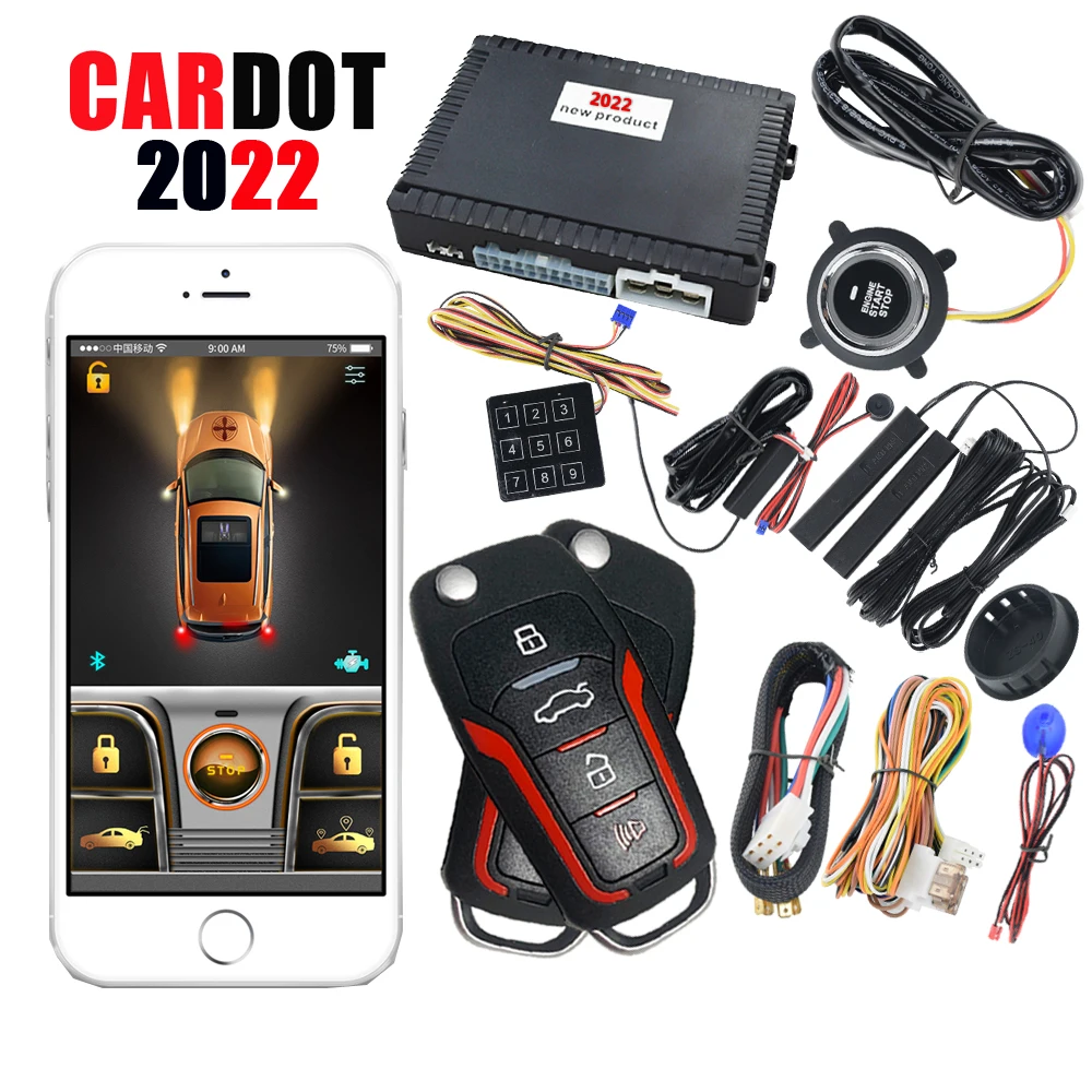 Drop Shipping KOL Cardot Free Sample Power Cut Off Oil Alarm Car Prestige Genuine Universal Security One Way Car Alarms