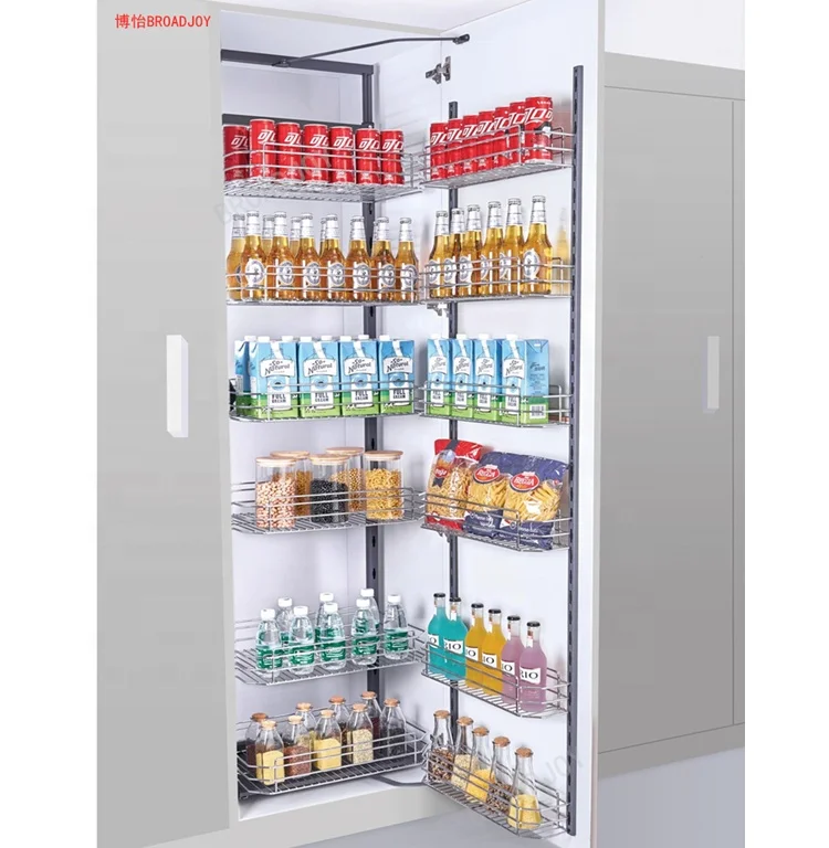 
Tall unit soft closing pull out basket cabinet kitchen storage 