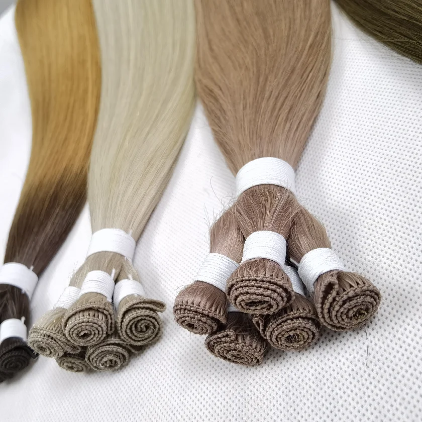 genius wefts top quality 100g human hair hand tied weft hair extension handtied hair weft