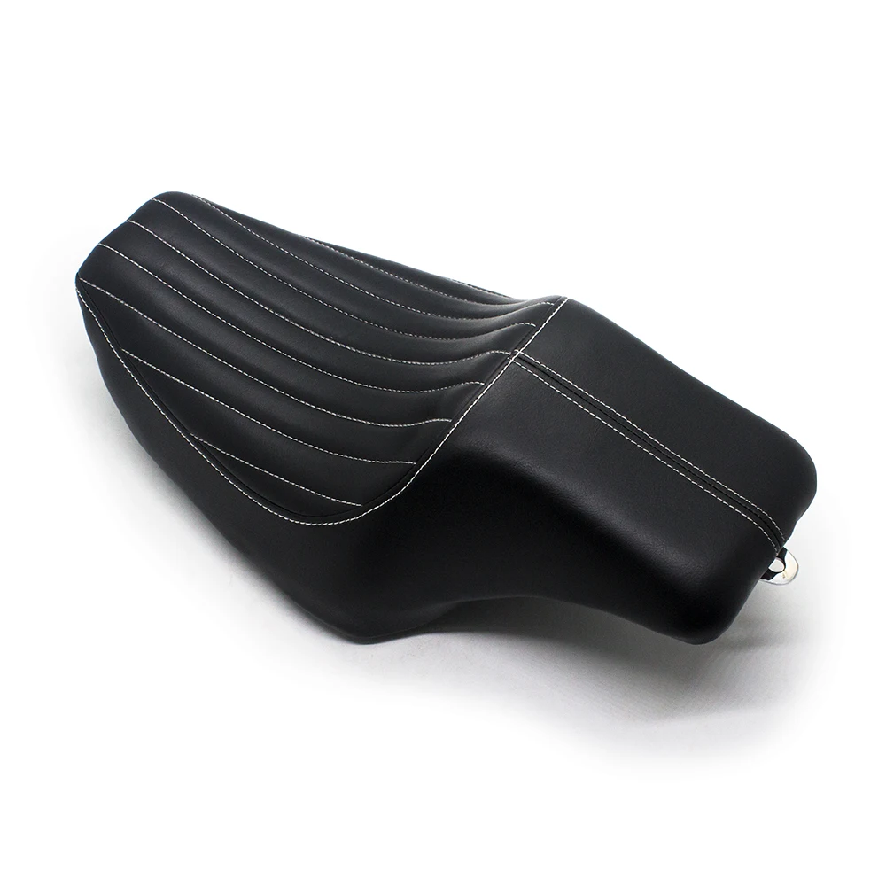 Custom Motorcycle Seats Leather Driver Passenger Front Rear Two Up Seat For Harley Sportster Iron 48 72 XL883 XL1200 2004-2018