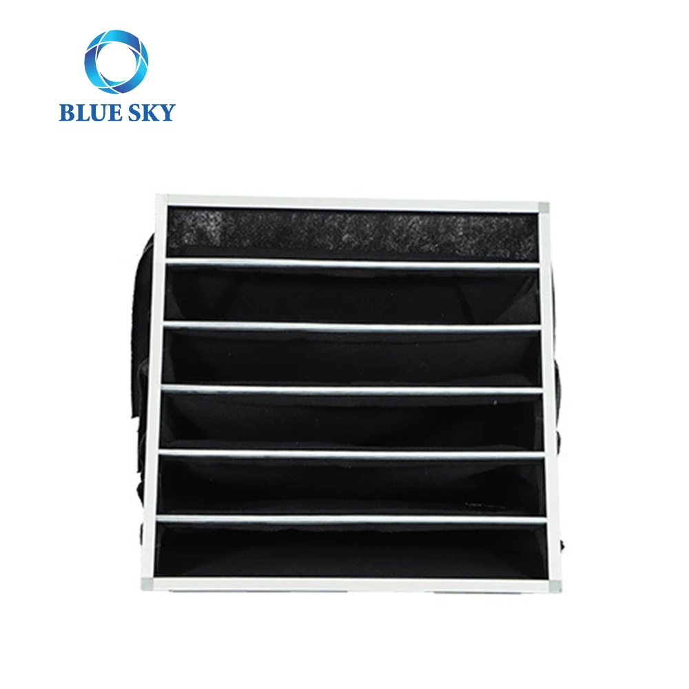 Customized G2 G4 M5 M6 F7 F8 F9 Medium Efficiency Activated Carbon Aluminum Frame Pocket Bag Air Filter For HVAC Cleaning Room