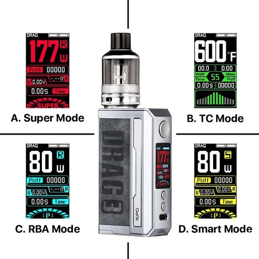 VOOPOO DRAG 3 Kit with TPP Tank New Design High quality  VOOPOO Drag3