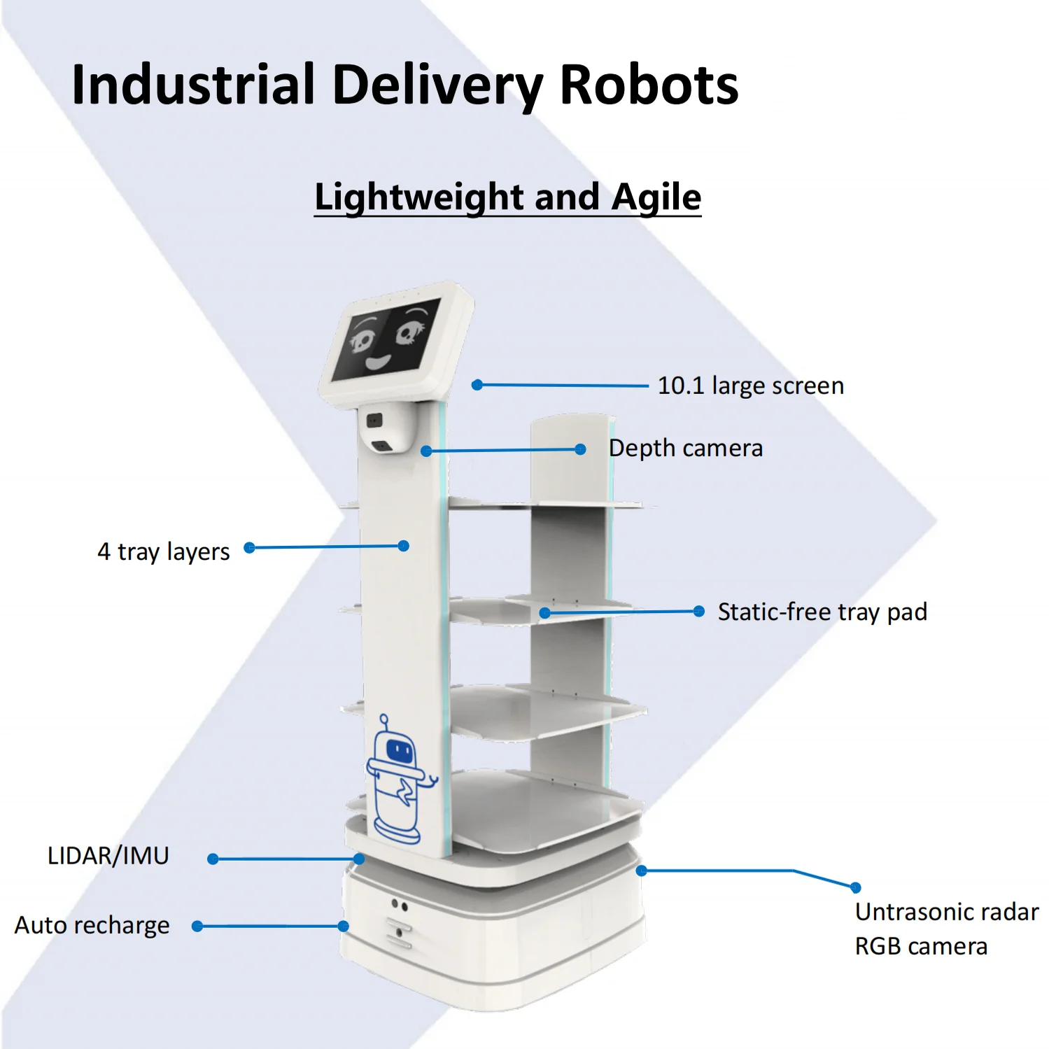 AGV Transport Factory Warehouse Carry 600KG Logistics Robots Support Secondary Development Factory Delivery Robot