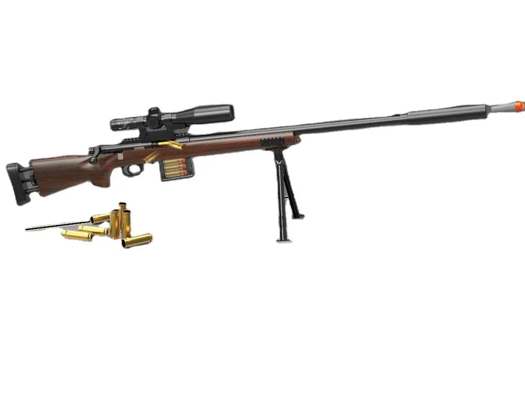 134cm real weapon M24 sniper rifle simulation cartridge case thrown toy gun CS shooting game
