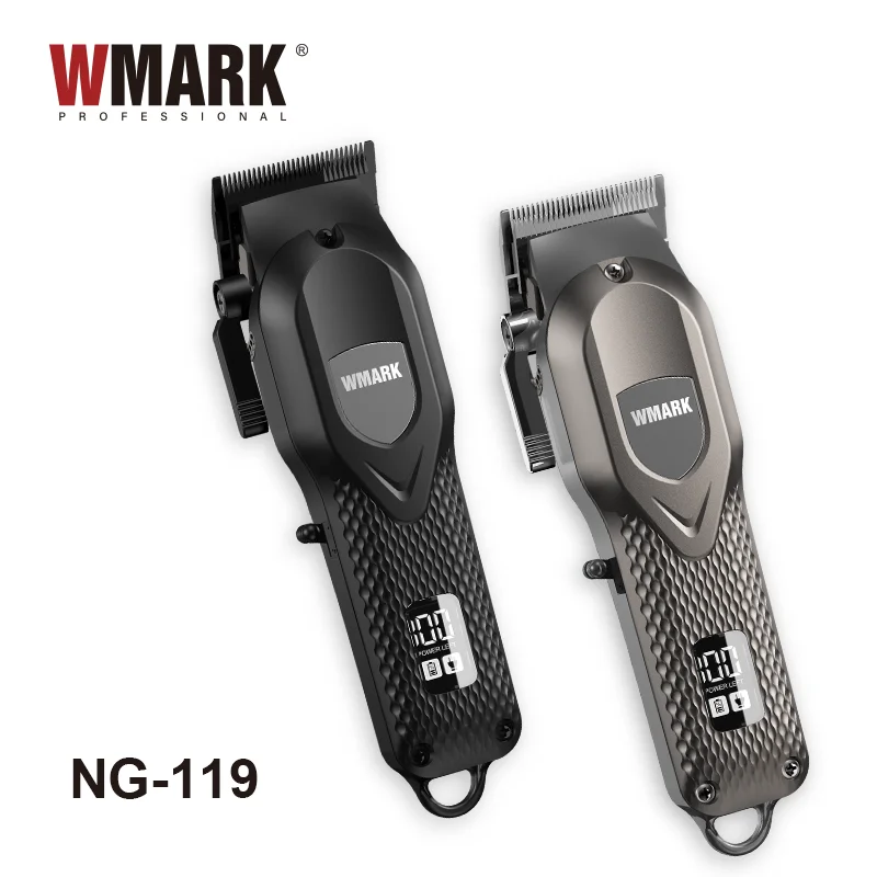 WMARK NG-119 Wholesale Professional Salon barber hair clippers electric detail hair trimmers clippers for men