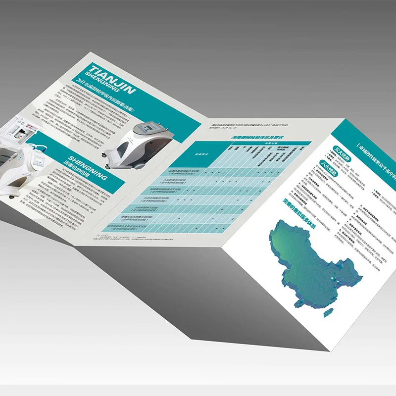 Good Quality Custom Booklets Products folded Flyer Leaflet Manual Printing