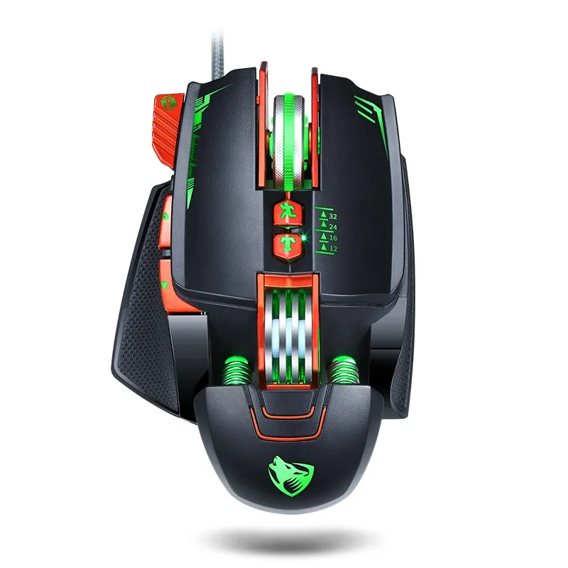 
DPI Adjustable Mechanical T-wolf Brand 8D Glowing Gaming Mouse 