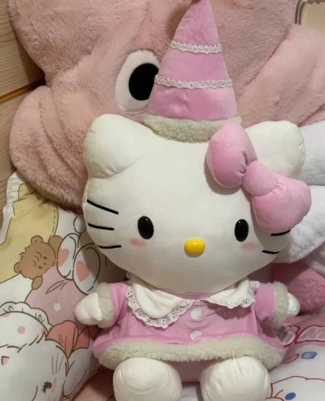 Anime Kitty Stuffed Animals Home Decoration Birthday Christmas Gifts Cute Anime Kitty Cartoon Plush Toys for Girls Kids