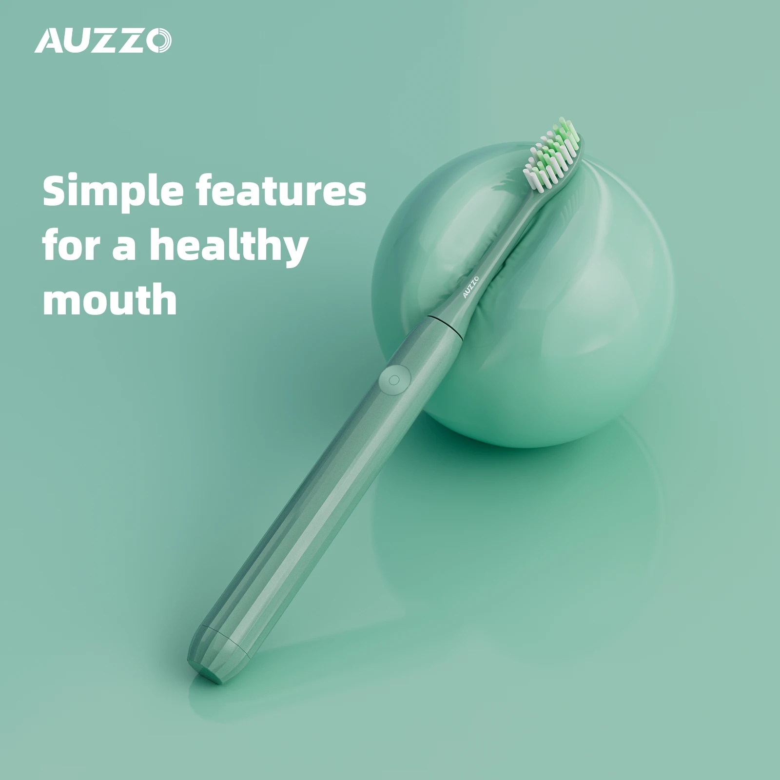 Электрическая зубная щетка на батарейках тонкая легкая портативная