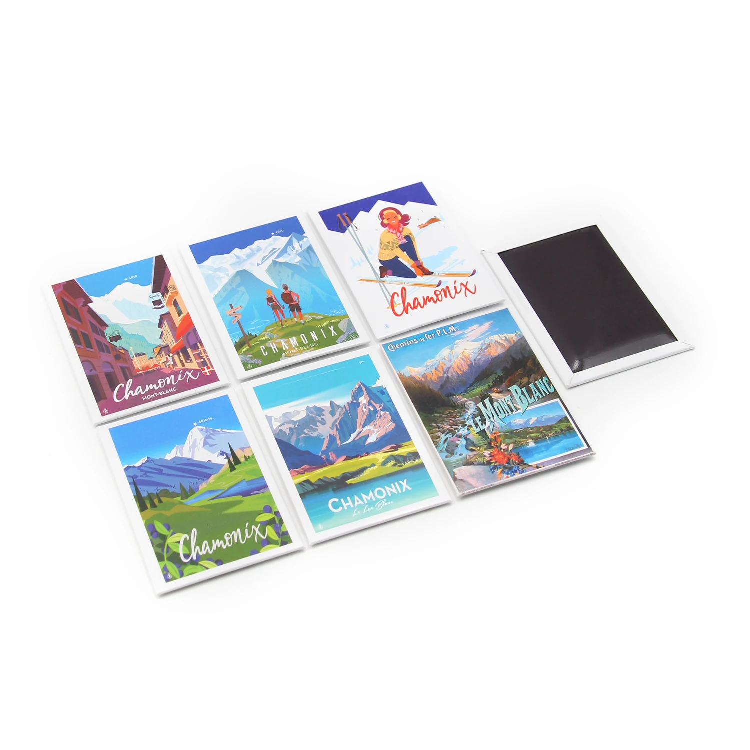 2024 Newest France Country City Name Fridge Magnet Tourist Souvenir Tin Plate Fridge Magnet Customized