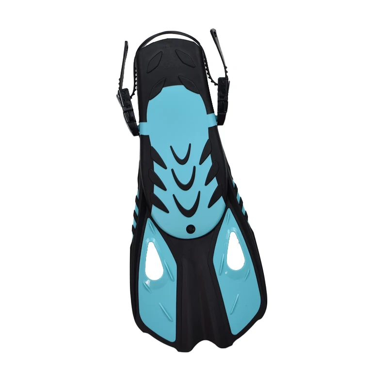 Low price high selling diving swimming equipment silicone short fins can be automatically adjusted for adult men and women