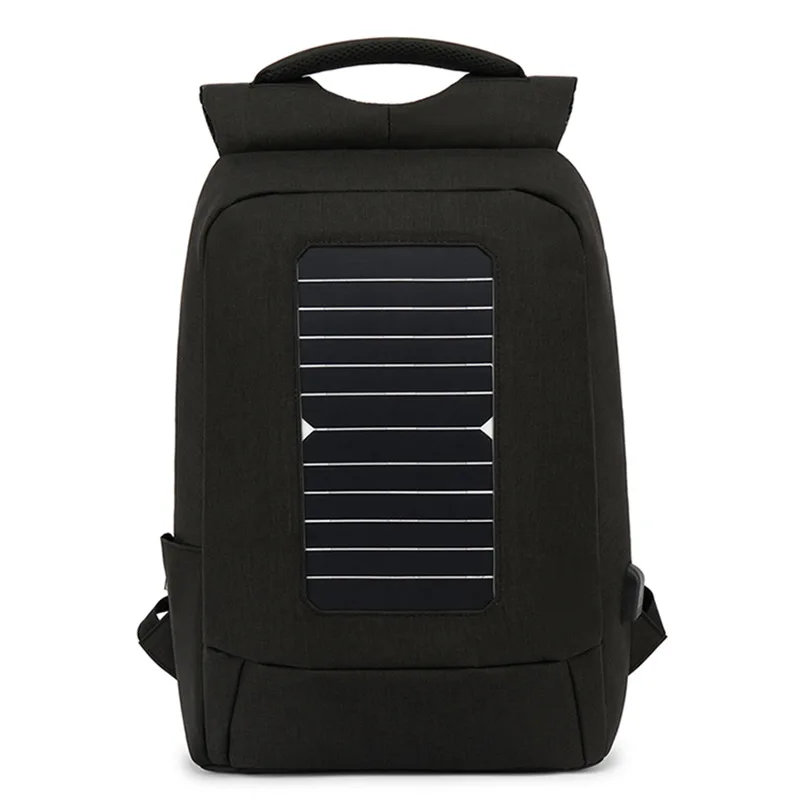 Factory wholesale USB charging port waterproof travel solar panel backpack for outdoor