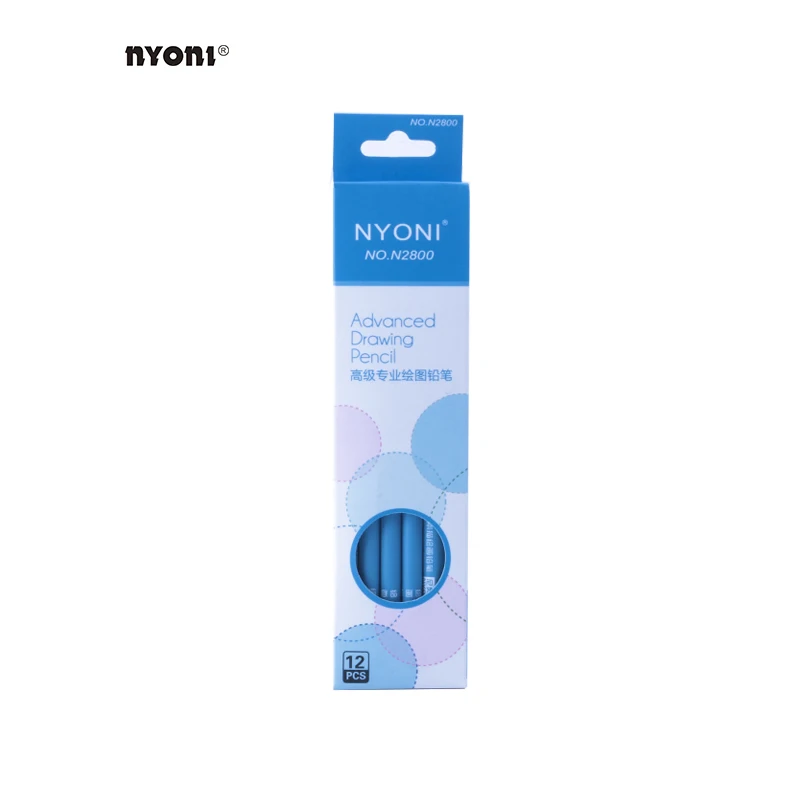 Nyoni N2800-4/5/6B профессиональное искусство Стандартный натуральное дерево эскиз набор карандашей