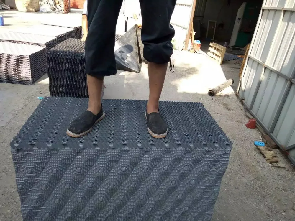 1000X1000mm Rigid PVC Sheet Fills Replacement cross flow cooling tower fill material