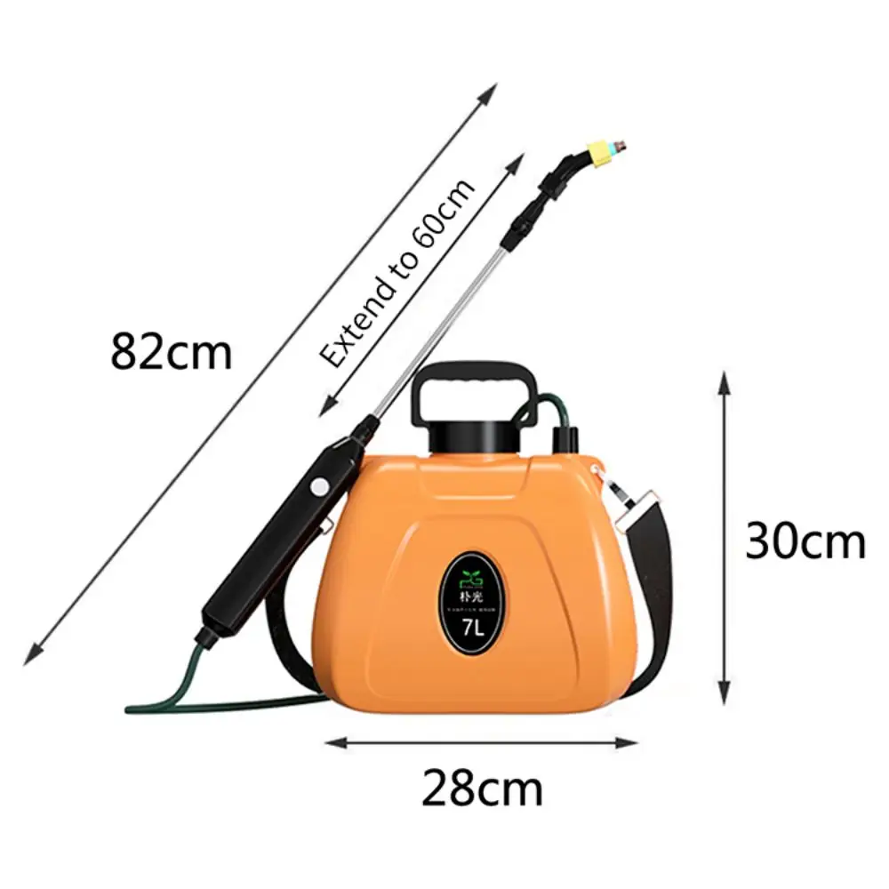 7L chemical resistant plastic handle rechargeable portable water sprayer for farming