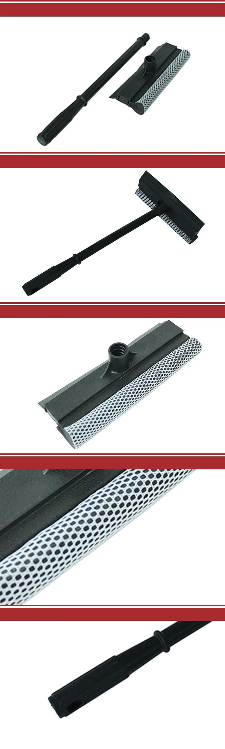 CARCATICZ Soft Rubber Long Handle Window Cleaner Squeegee Glass Scraper Sponge by Manufacturer