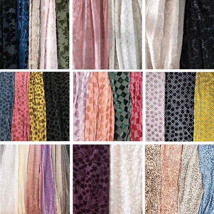 Manufacturer prices viscose nylon Stretch Anti-Static clothing glitter velour velvet fabric custom