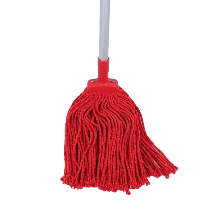 Wholesale Commercial Airport Hotel Hospital Floor Dust Cotton Wet Mop For Cleaning With Aluminum Handle