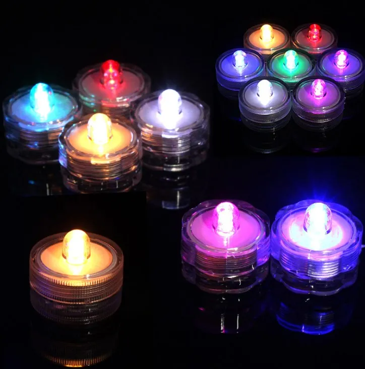 LED Waterproof Candle Light Fish Tank Light Coffee Hall Bar Candle Evening Dinner Waterproof Electronic Mini Candle