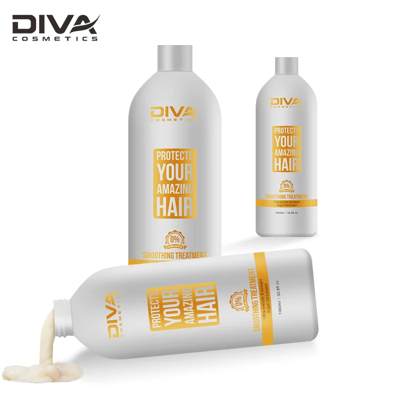 DIVA Wholesale Price 1000ml Caviar Brazilian Keratin Grey Straightening Hair Loss Treatment For Damaged Hair