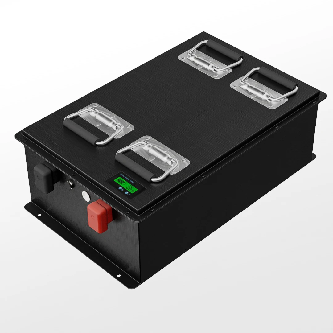 36V  48V 60V 72V 96V 100Ah 200AH 300AH  Golf Cart 12V 4Packs 5kw 100 amp metal case batteries with LCD screen controller BMS