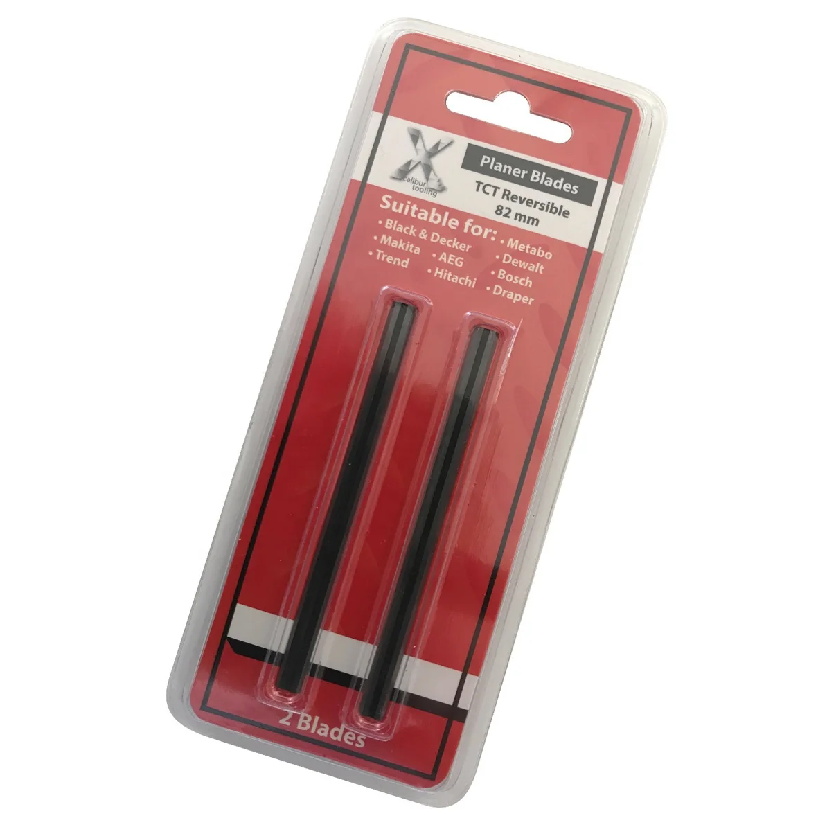 High Quality 82mm 2pcs 65Mn Steel Replaceable Planer Blade Set 2Pcs Planer Blade set