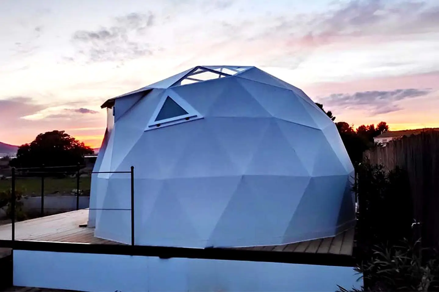 Outdoor Glamping geodesic Dome Tent Igloo Resort Prefab House Pvc Waterproof For Resort