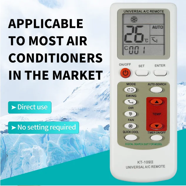 General air Conditioning Remote Control KT-109II air Conditioning Remote Control Heat