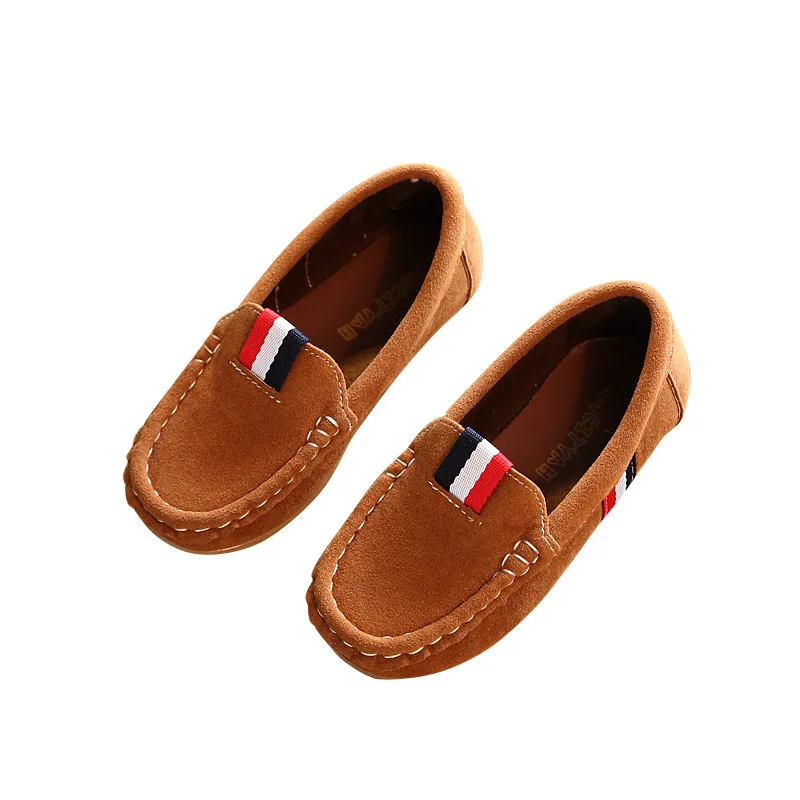 Children Leather Shoes For Baby Boys Girls Moccasins Fashion Infant Kids Slip-on Penny Loafer Flats Kids Casual Walking Shoes