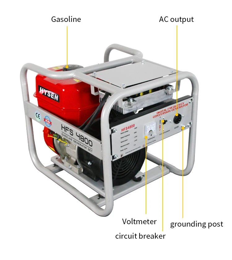 Manufacturer Wholesale generador electrico  3KW 4KW home use inverter permanent magnet Gasoline Generator 230v ac