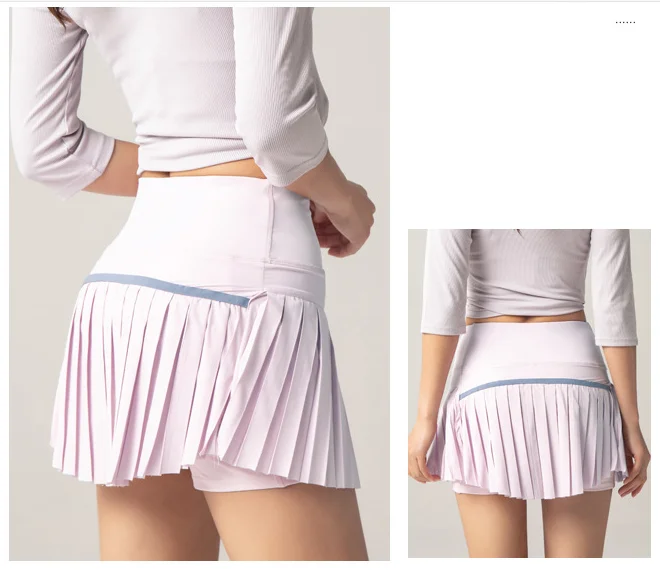 Women Sports Tennis Skirts Golf Fitness Shorts Athletic Running Short Quick Dry Skort Skirt With Pocket