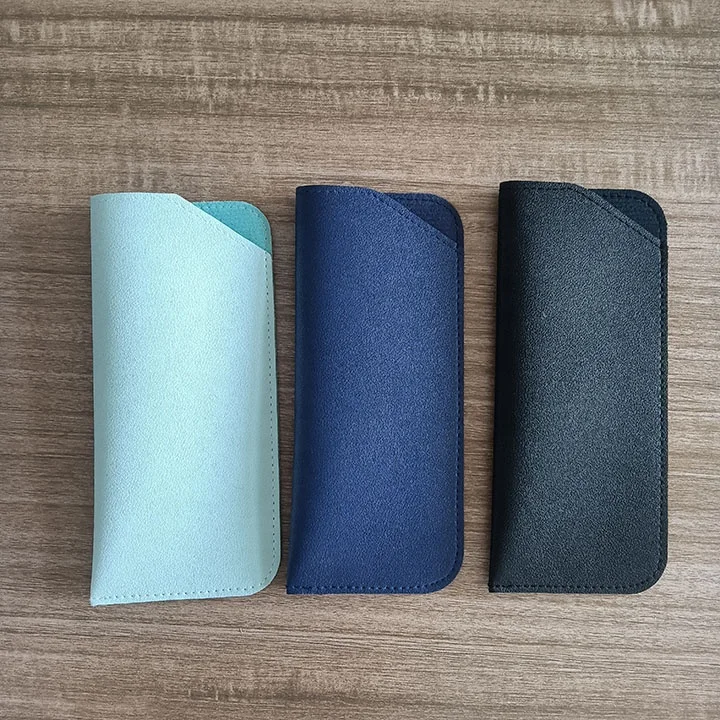 Custom eyeglasses box black leather glasses case packaging eye glasses bag