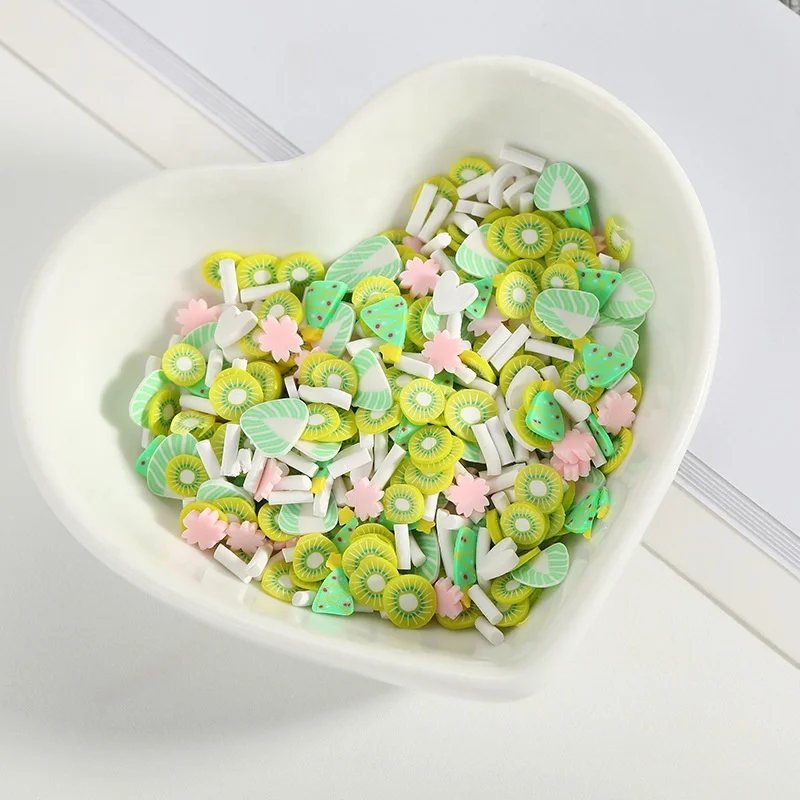 Mix Design Daisy Flower Polymer Clay Colorful Sprinkles For Diy Crafts Tiny Cute 5mm Plastic Klei Mud Particles